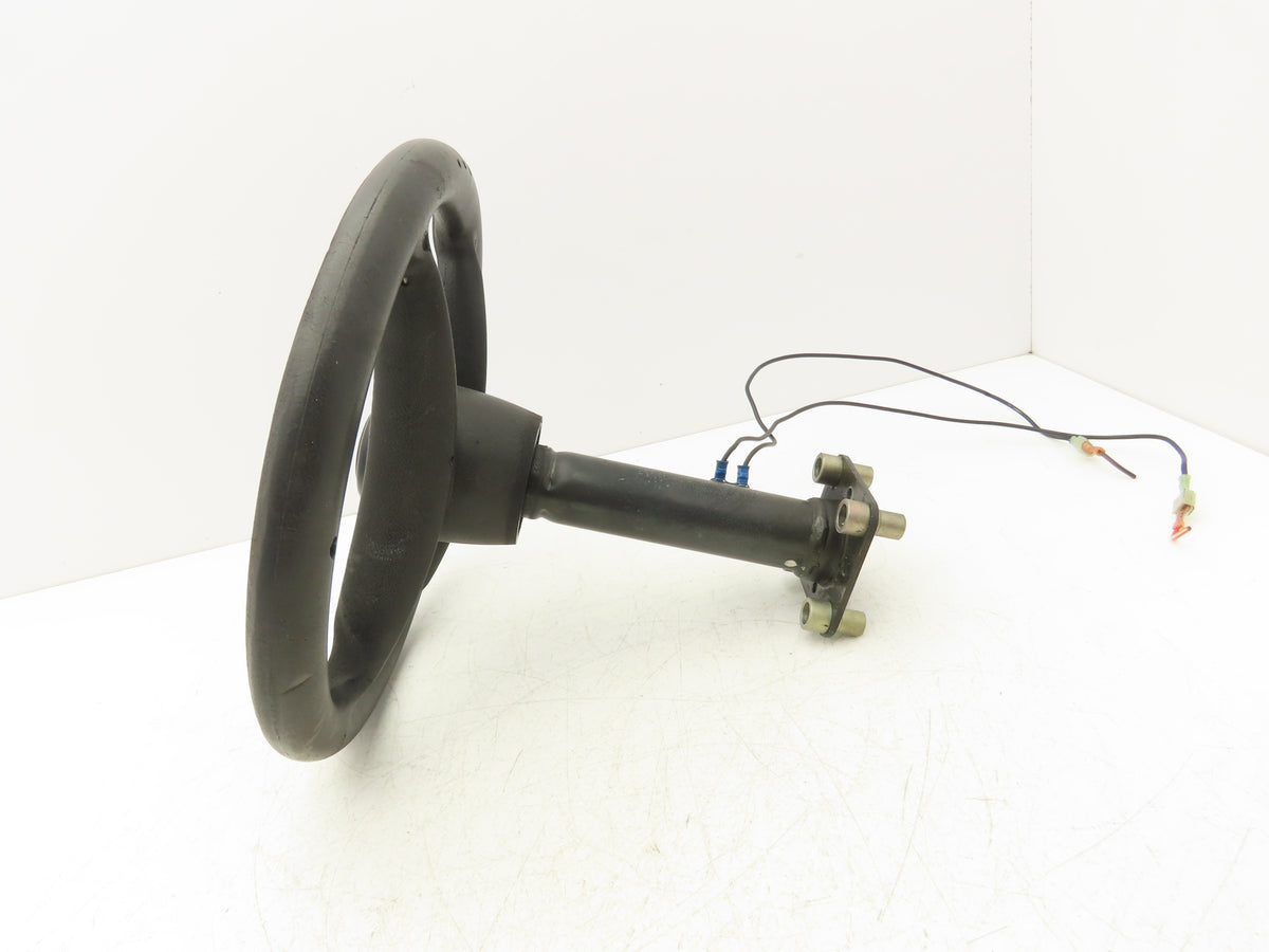 Hyster E60Z-33 Forklift Steering Wheel & Bracket Assembly