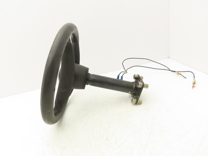 Hyster E60Z-33 Forklift Steering Wheel & Bracket Assembly