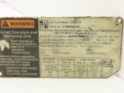 Sauer-Danfoss OSPM 70 ON Forklift Power Steering Unit Hydraulic Motor E60Z-33