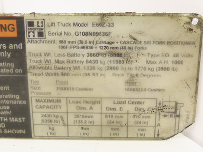 Schaltbau AFS19 /36F Forklift Motor Contactor 36/48V-DC 250A Off Hyster E60Z-33