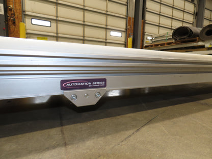 QC Industries 12"x 13'L Flat Belt Conveyor 230V 3PH 8FPM Automation Series
