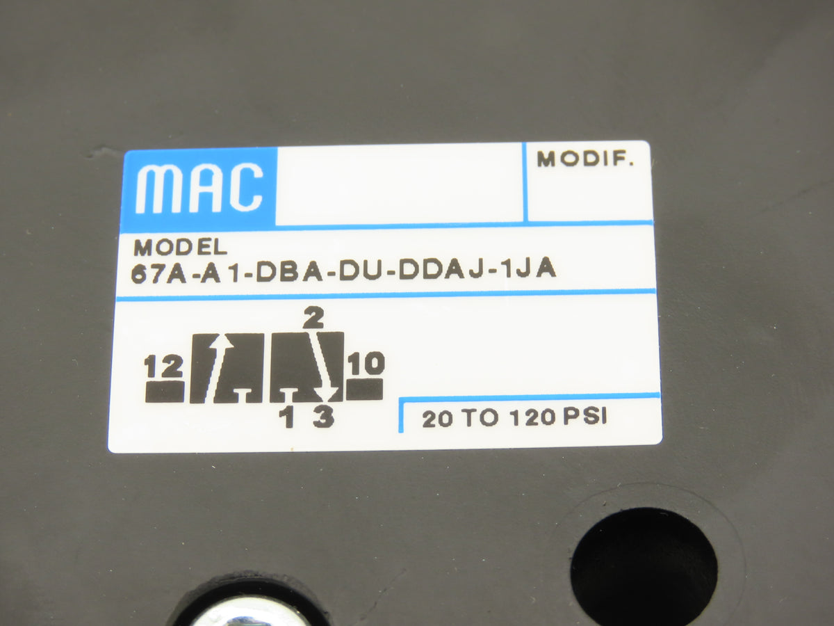 MAC 67A-A1-DBA-DU-DDAJ-1JA Pneumatic Air Solenoid Valve 1" BSPP 24VDC 3-Way NC
