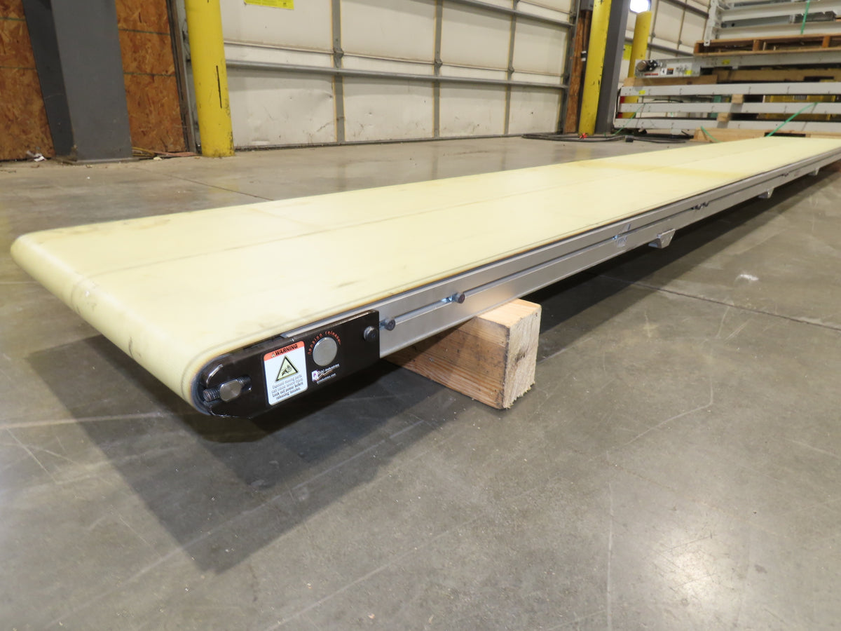 QC Industries 18"x 13'L Flat Belt Conveyor Automation Series  No Drive Motor