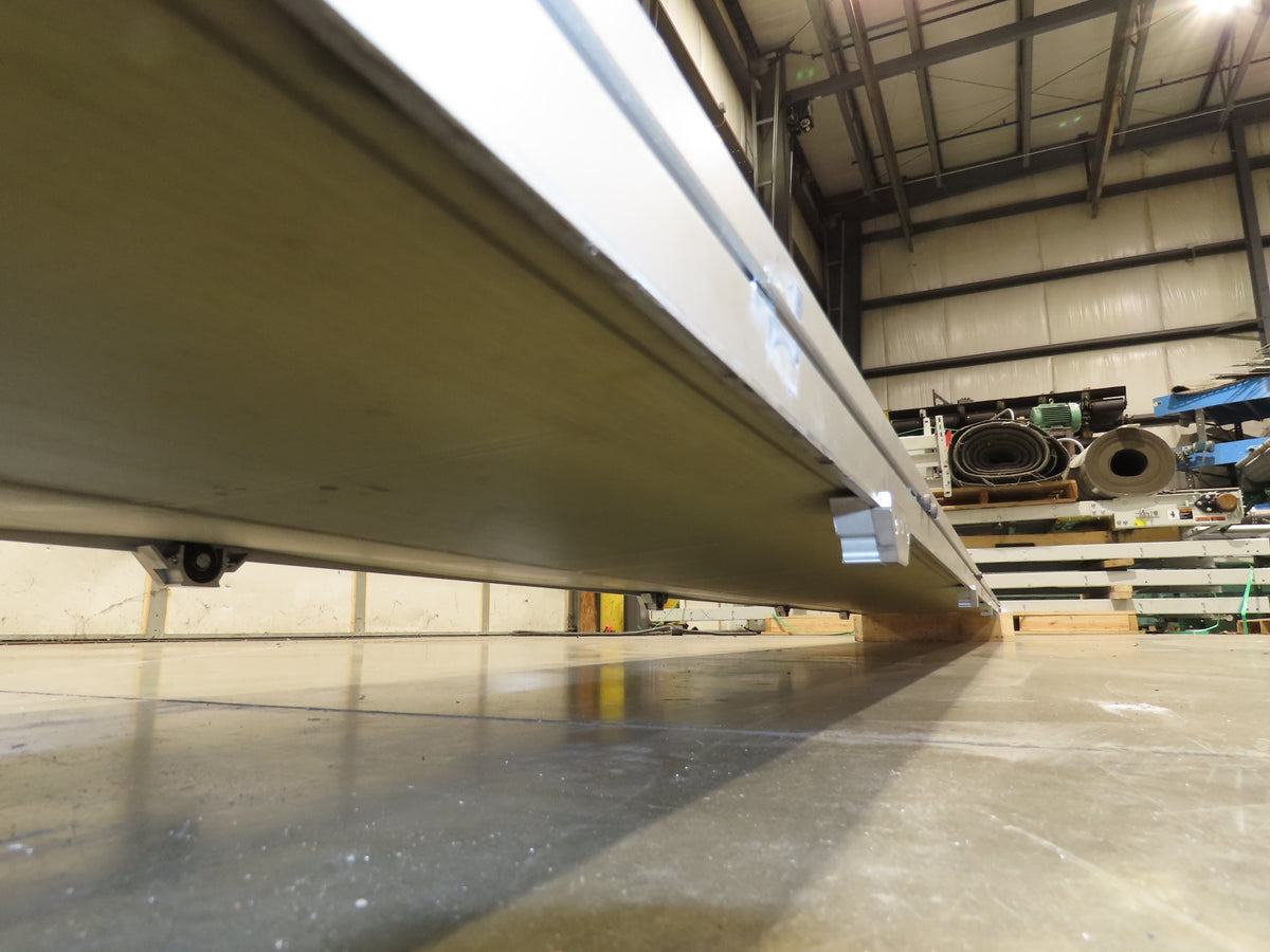 QC Industries 18"x 13'L Flat Belt Conveyor Automation Series  No Drive Motor