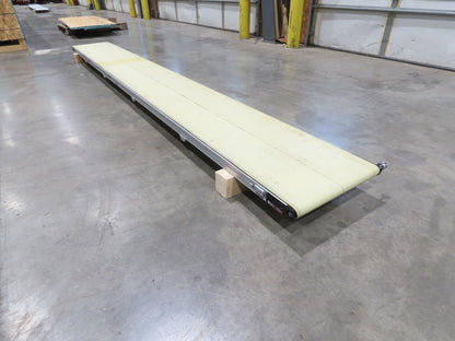 QC Industries 18"x 13'L Flat Belt Conveyor Automation Series  No Drive Motor