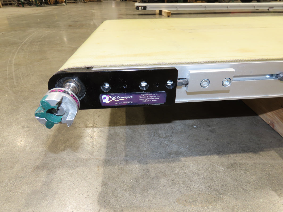 QC Industries 18"x 13'L Flat Belt Conveyor Automation Series  No Drive Motor