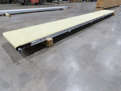 QC Industries 18"x 13'L Flat Belt Conveyor Automation Series  No Drive Motor
