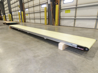 QC Industries 18"x 13'L Flat Belt Conveyor Automation Series  No Drive Motor