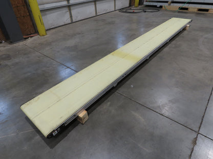 QC Industries 18"x 13'L Flat Belt Conveyor Automation Series  No Drive Motor