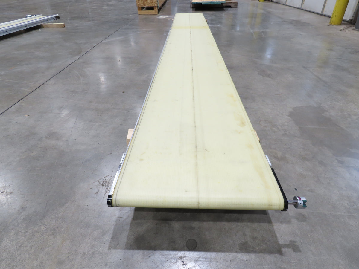 QC Industries 18"x 13'L Flat Belt Conveyor Automation Series  No Drive Motor