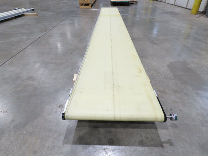 QC Industries 18"x 13'L Flat Belt Conveyor Automation Series  No Drive Motor