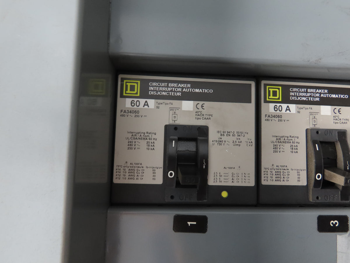 Square D Mobile Transformer Power Station I-Line 75kva 3Ph HV 480 LV 208Y/120