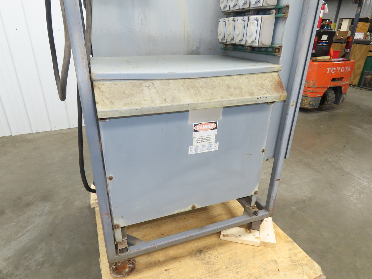 Square D Mobile Transformer Power Station I-Line 75kva 3Ph HV 480 LV 208Y/120