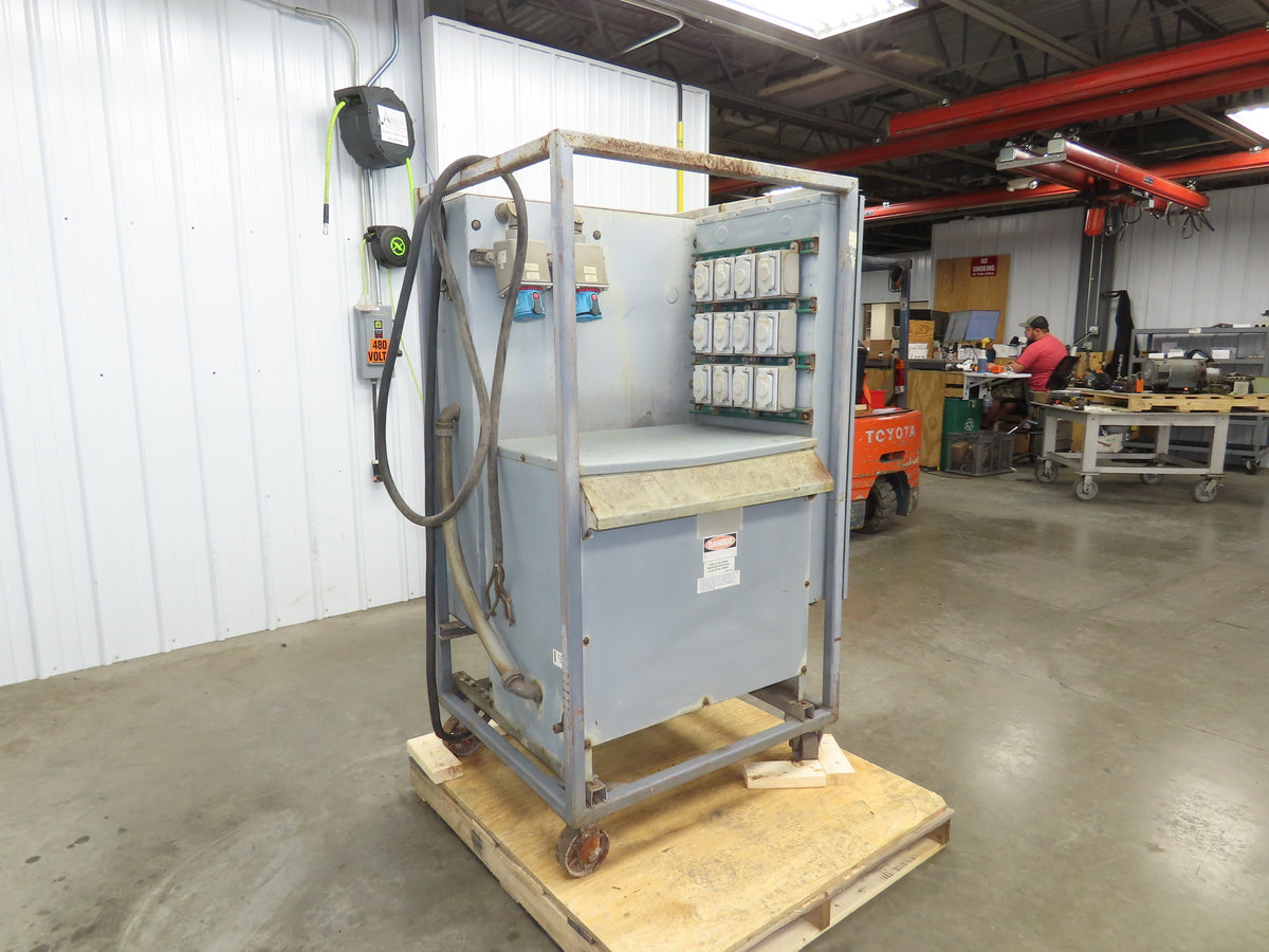 Square D Mobile Transformer Power Station I-Line 75kva 3Ph HV 480 LV 208Y/120