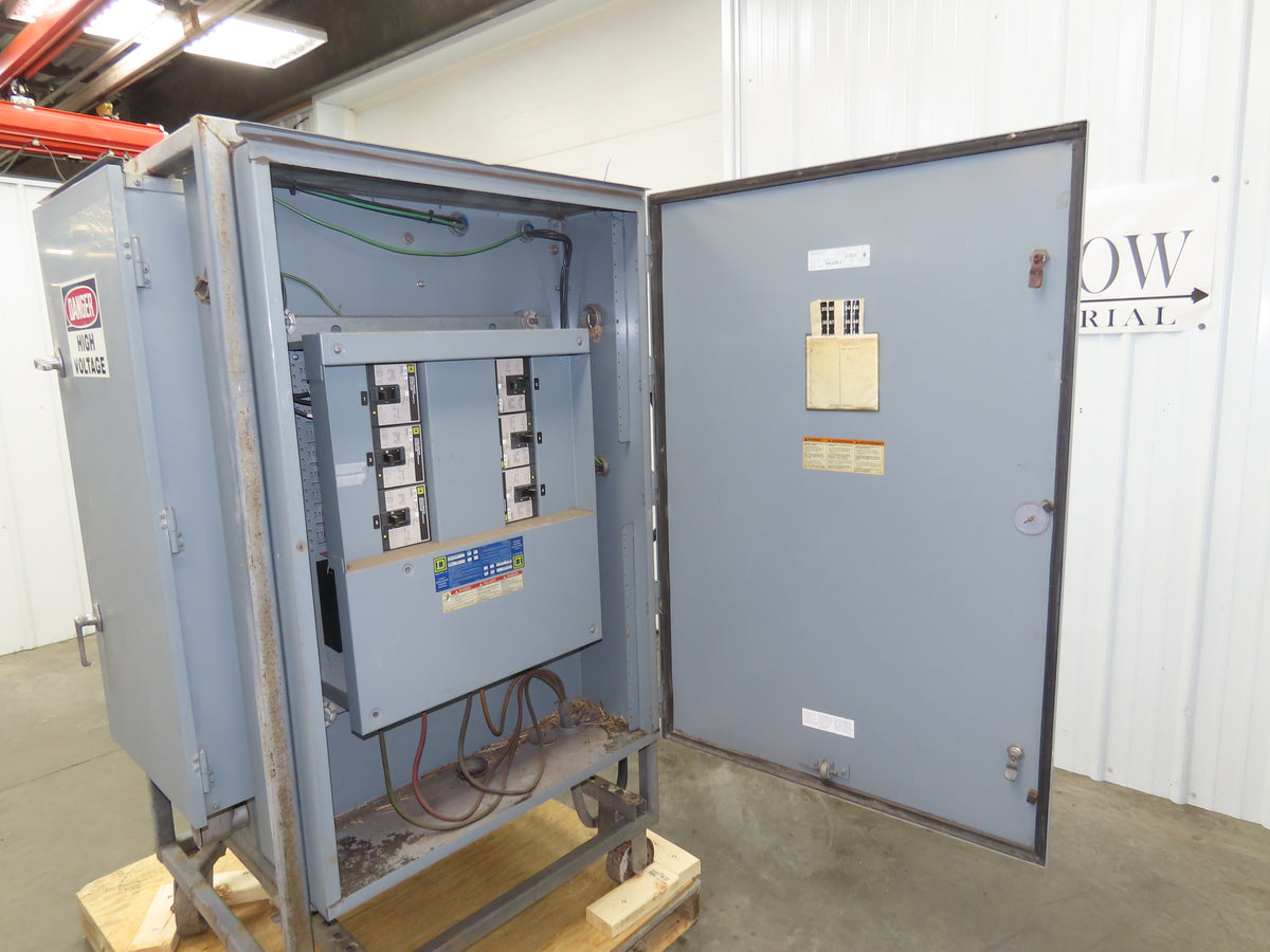 Square D Mobile Transformer Power Station I-Line 75kva 3Ph HV 480 LV 208Y/120