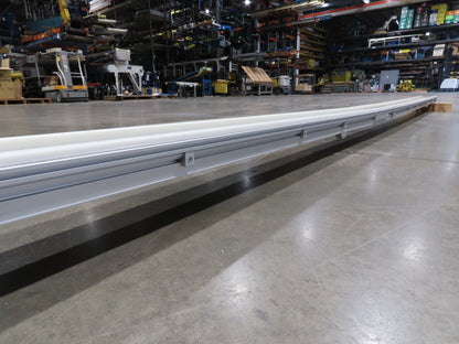 QC Industries 6"x 17'L Flat Belt Conveyor 230V 3PH 8FPM Automation Series RH