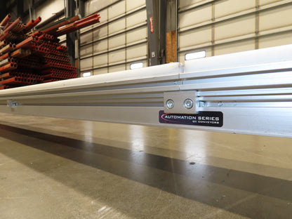 QC Industries 6"x 17'L Flat Belt Conveyor 230V 3PH 8FPM Automation Series RH