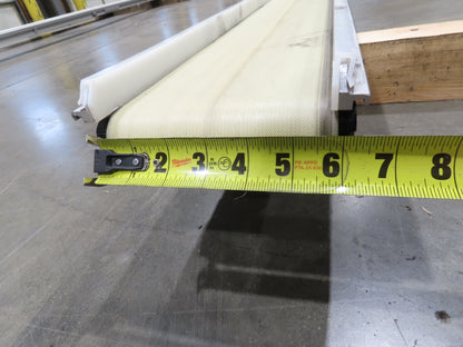 QC Industries 6"x 17'L Flat Belt Conveyor 230V 3PH 8FPM Automation Series RH