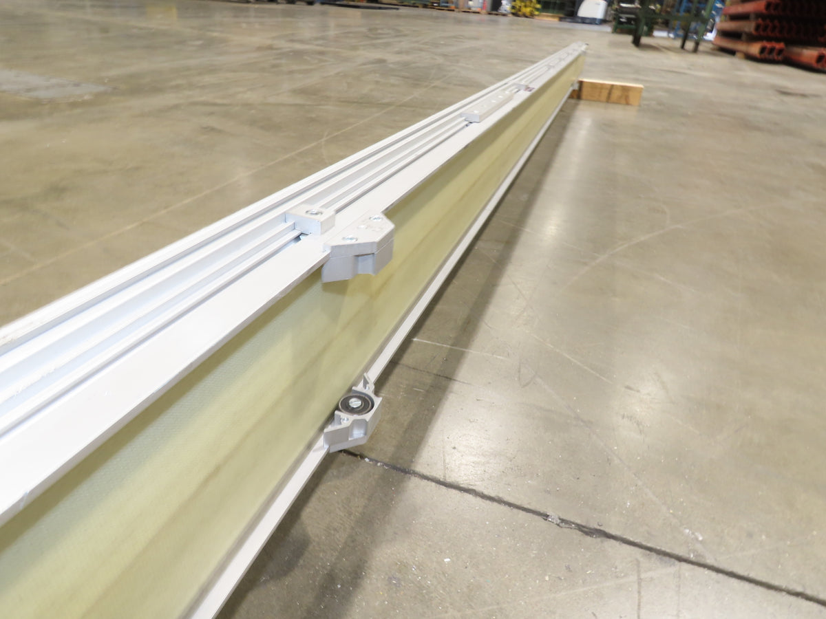 QC Industries 6"x 17'L Flat Belt Conveyor 230V 3PH 8FPM Automation Series RH