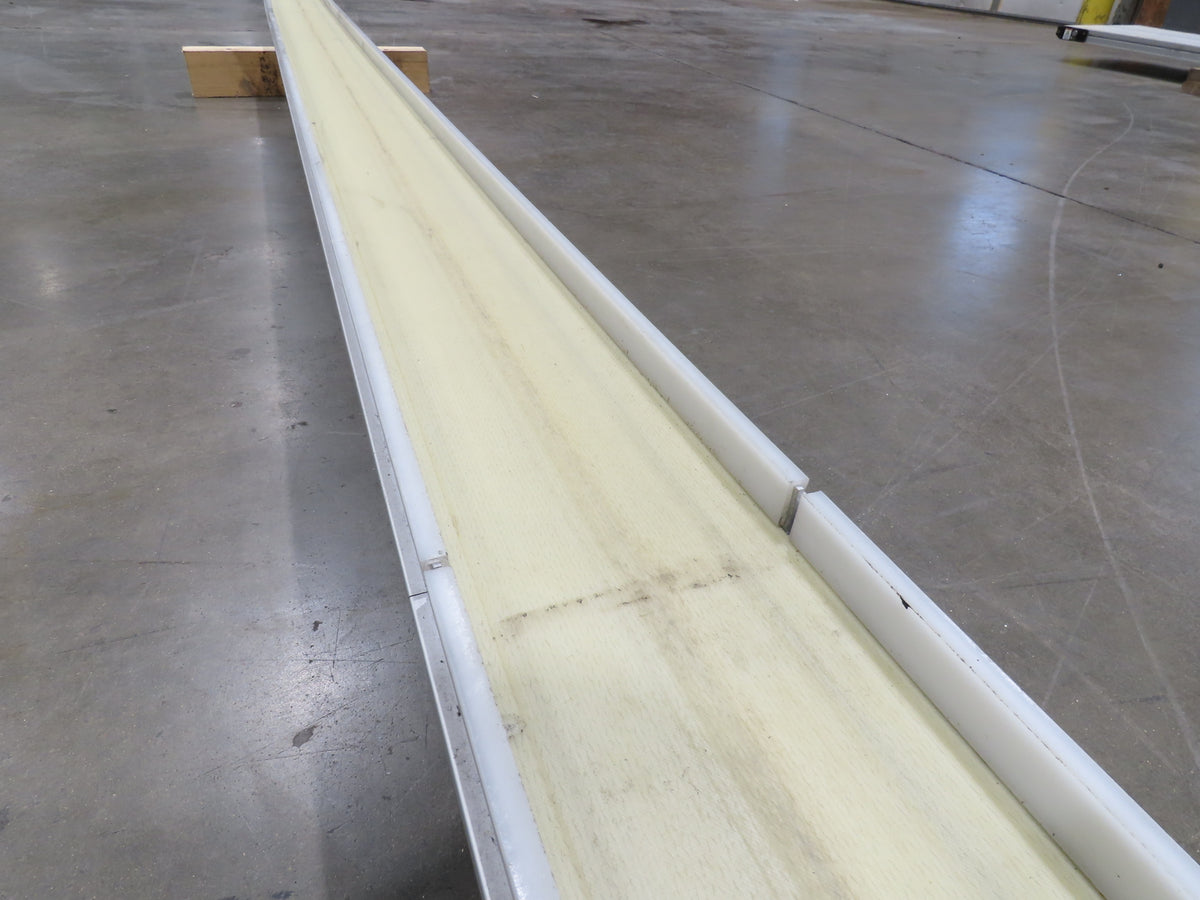 QC Industries 6"x 17'L Flat Belt Conveyor 230V 3PH 8FPM Automation Series LH