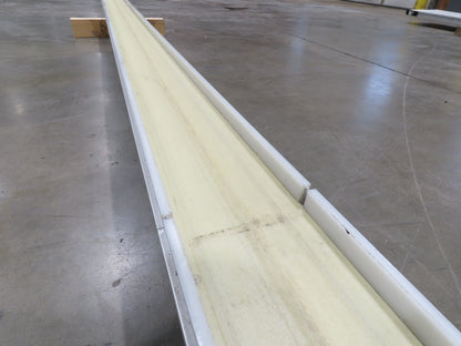 QC Industries 6"x 17'L Flat Belt Conveyor 230V 3PH 8FPM Automation Series LH