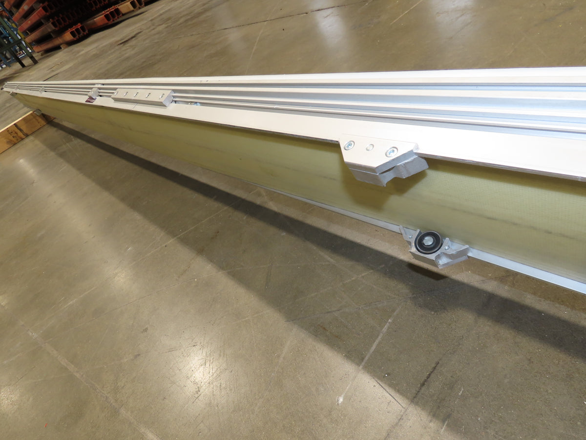 QC Industries 6"x 17'L Flat Belt Conveyor 230V 3PH 8FPM Automation Series LH