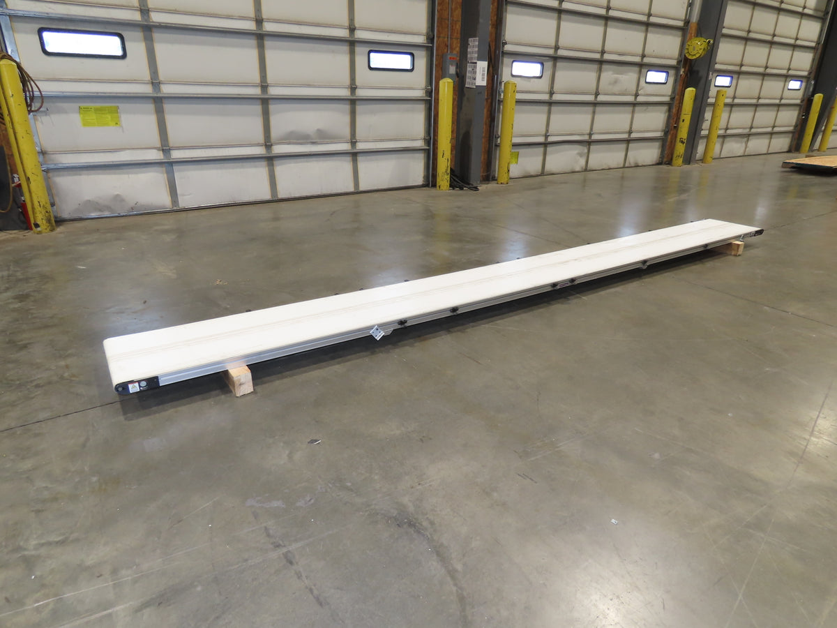 QC Industries 18"x 16'L Flat Belt Conveyor Automation Series  -No Drive Motor