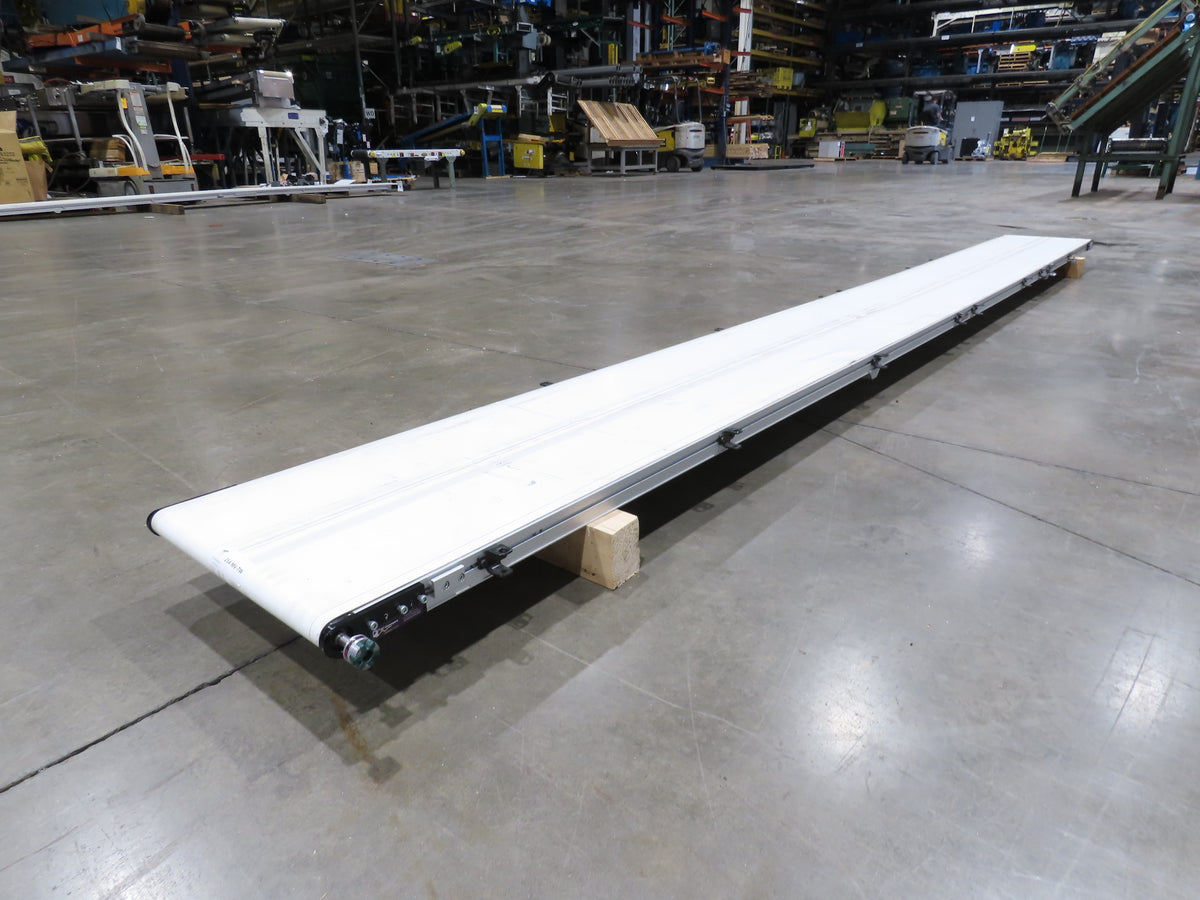 QC Industries 18"x 16'L Flat Belt Conveyor Automation Series  -No Drive Motor