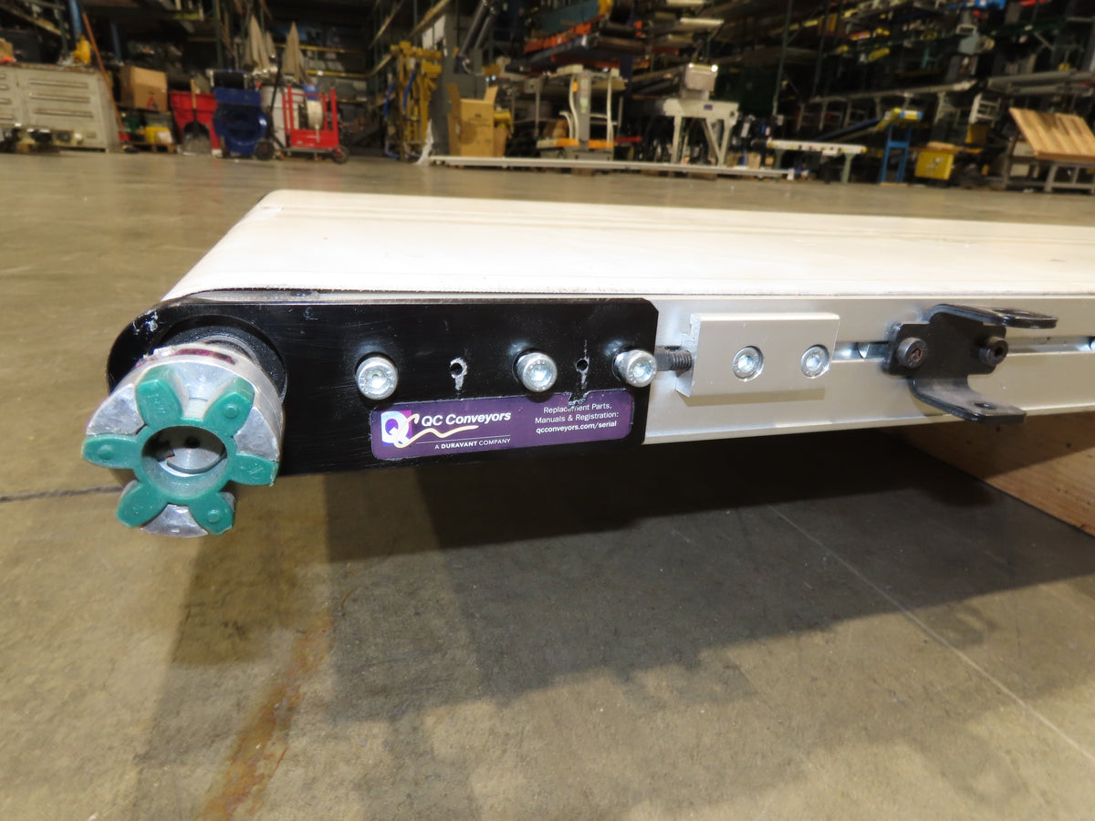QC Industries 18"x 16'L Flat Belt Conveyor Automation Series  -No Drive Motor