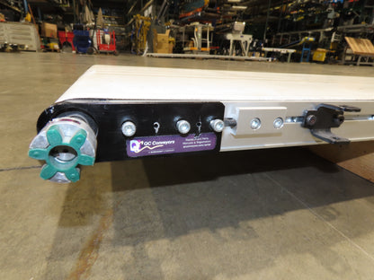 QC Industries 18"x 16'L Flat Belt Conveyor Automation Series  -No Drive Motor