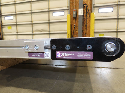 QC Industries 18"x 16'L Flat Belt Conveyor Automation Series  -No Drive Motor