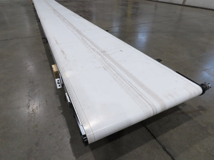 QC Industries 18"x 16'L Flat Belt Conveyor Automation Series  -No Drive Motor