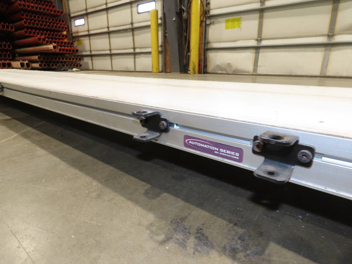 QC Industries 18"x 16'L Flat Belt Conveyor Automation Series  -No Drive Motor