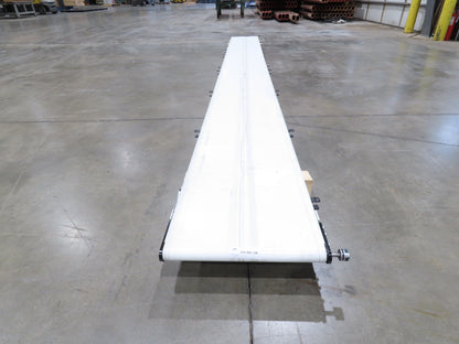 QC Industries 18"x 16'L Flat Belt Conveyor Automation Series  -No Drive Motor