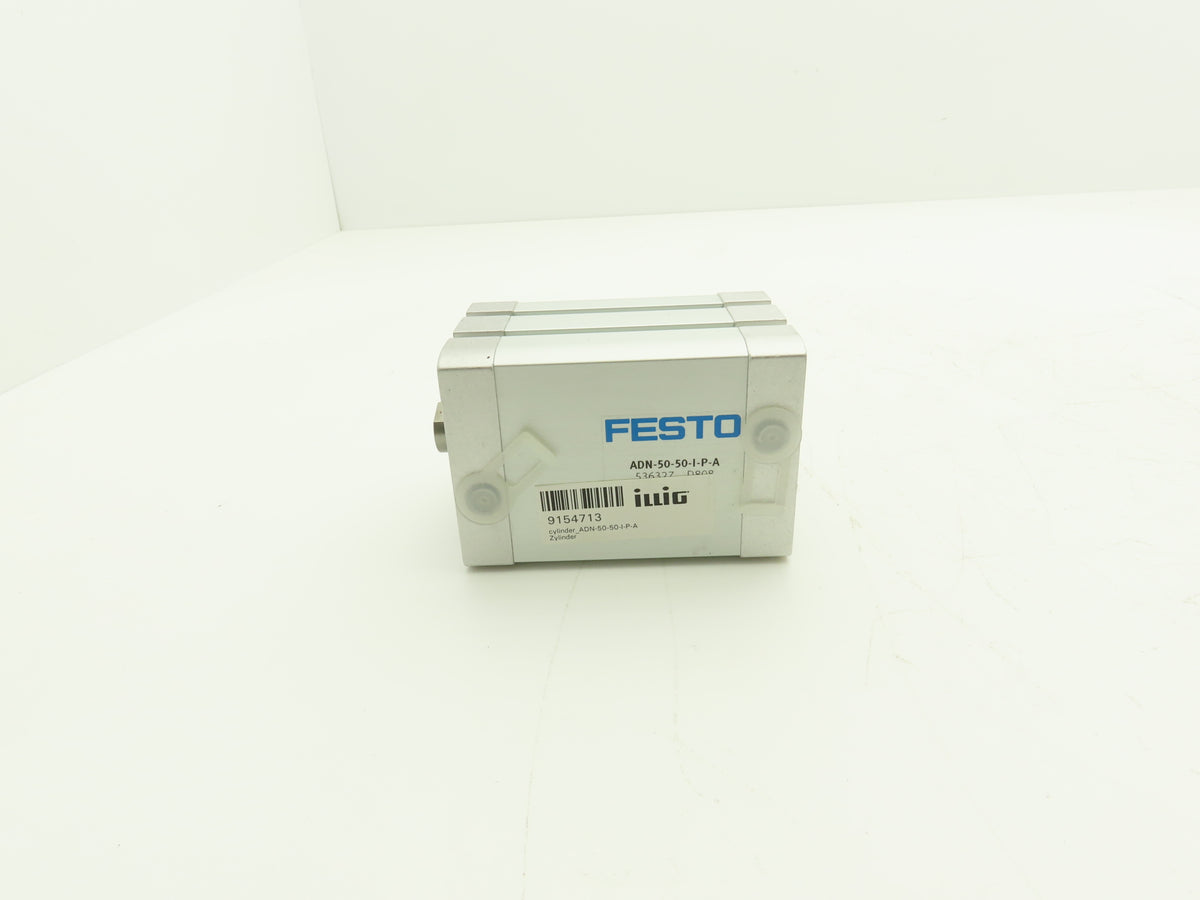 Festo ADN-50-50-I-P-A-S6 Pneumatic Air Cylinder 50mm Bore 50mm Stroke 145PSI