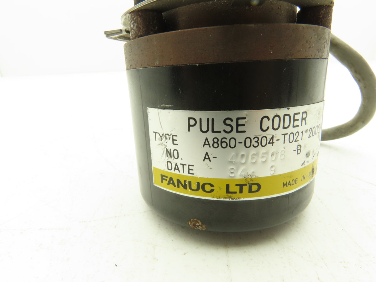 Fanuc A860-0304-T021-2000P Pulse Coder Rotary Encoder Hollow Tapered Shaft