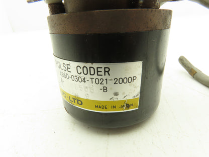 Fanuc A860-0304-T021-2000P Pulse Coder Rotary Encoder Hollow Tapered Shaft