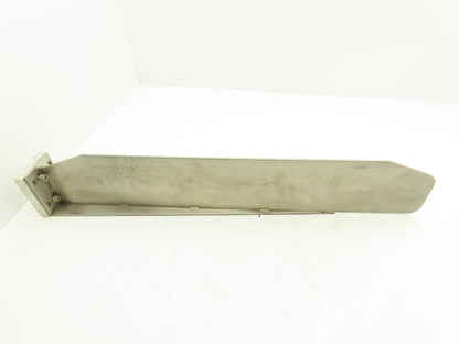 Loveshaw Stainless Steel T-Rail for Packing Anvil Table Box Erecting Platform