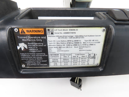 Hyster E50XN-33 Electric Forklift Brake Pedal & Master Cylinder Assembly
