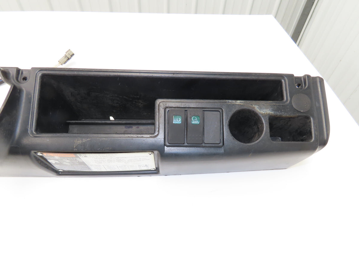 Hyster E50XN-33 Forklift Dash Plastic Shroud Cover With Cupholders