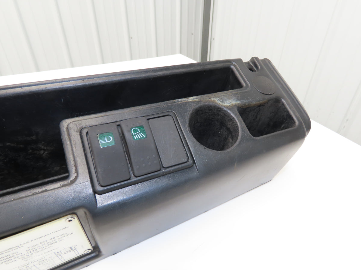 Hyster E50XN-33 Forklift Dash Plastic Shroud Cover With Cupholders