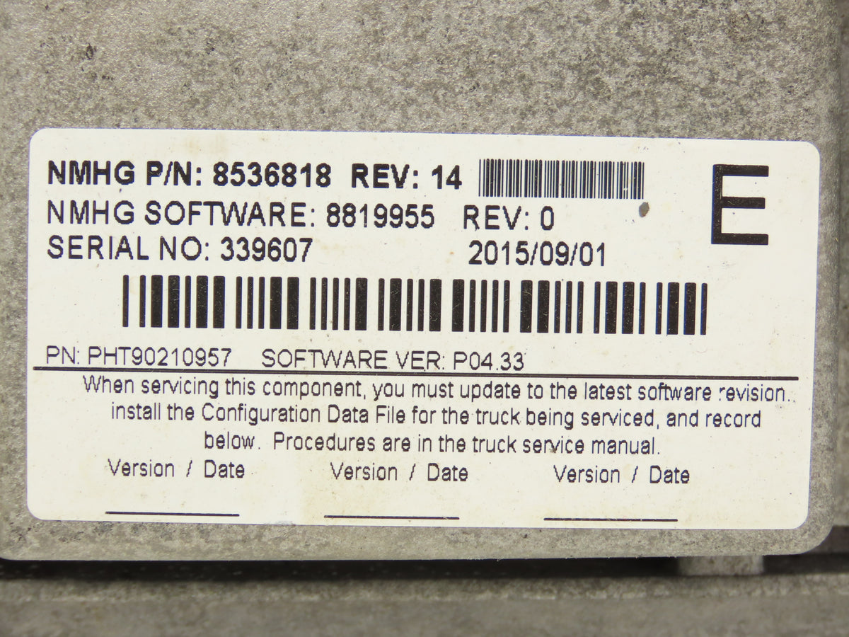 Danaher 8536818 Vehicle Master Controller Rev 0 Off E50XN-33 Forklift