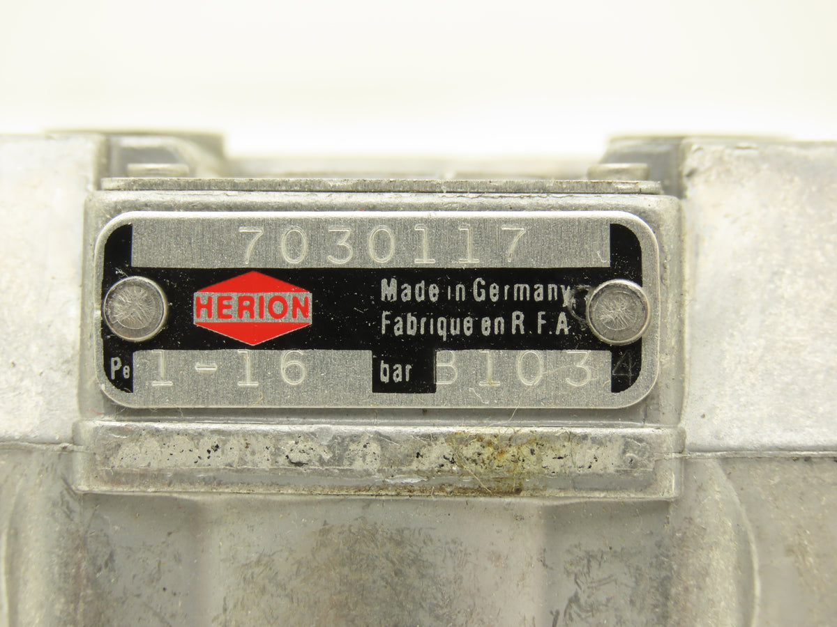 Norgren Herion 7030117 Solenoid Actuated Poppet Valve 2-Way 2-Pos NC G1/2 24V