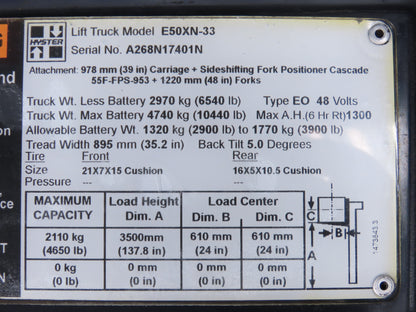 Danaher ACS48M-525F-23P AC SuperDrive Forklift Motor Controller 48V Off E50XN-33