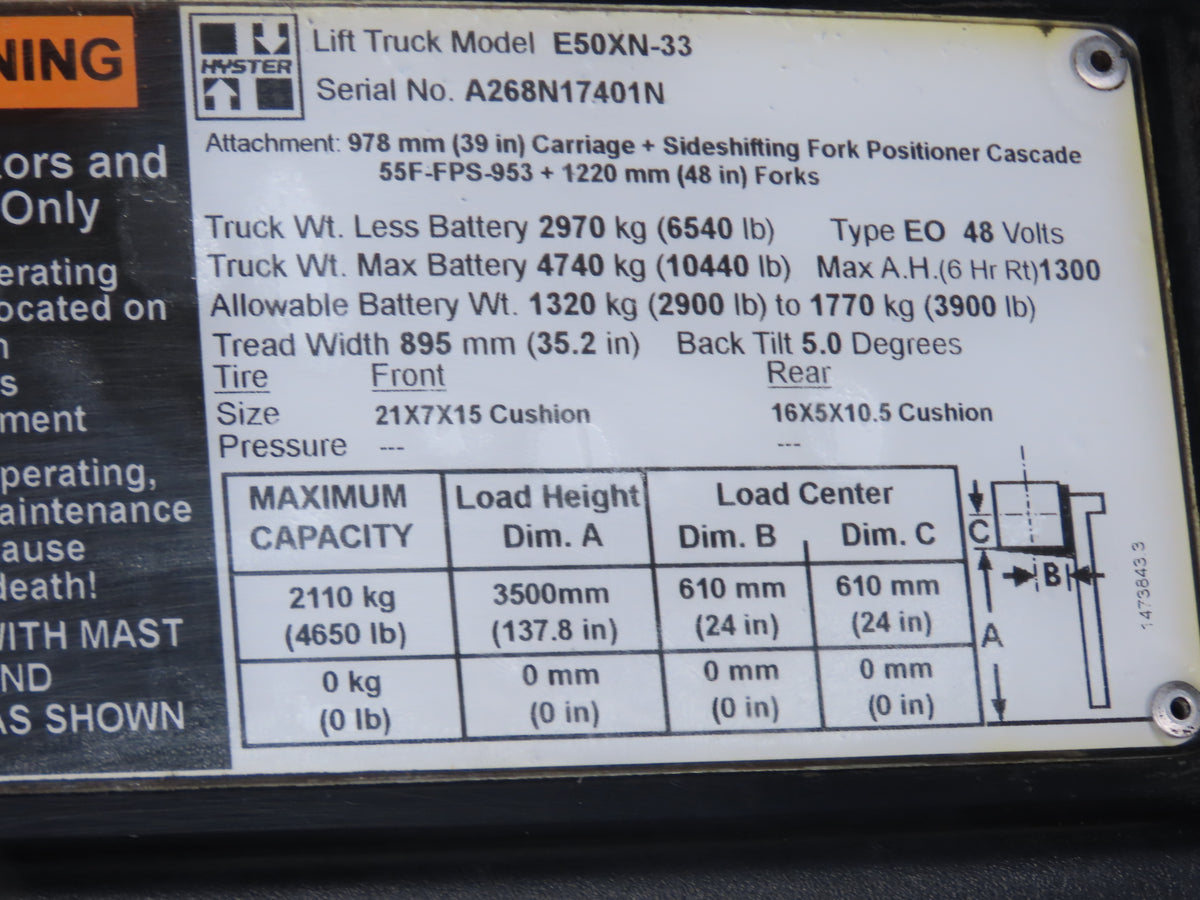 Hyster E50XN-33 Electric Forklift Parking Brake Assembly