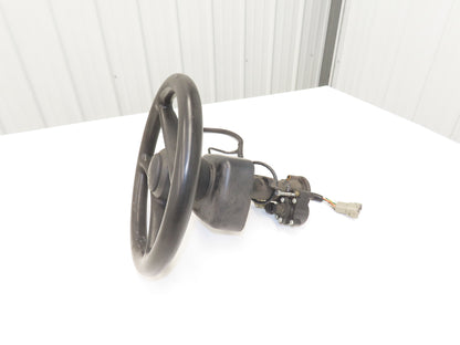 Hyster 8808585 Forklift Steering Wheel & Bracket Assembly Removed From E50XN-33