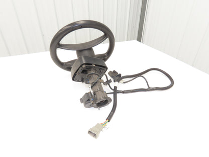 Hyster 8808585 Forklift Steering Wheel & Bracket Assembly Removed From E50XN-33