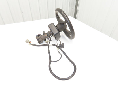 Hyster 8808585 Forklift Steering Wheel & Bracket Assembly Removed From E50XN-33