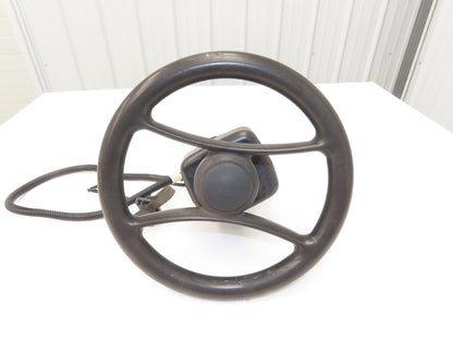 Hyster 8808585 Forklift Steering Wheel & Bracket Assembly Removed From E50XN-33