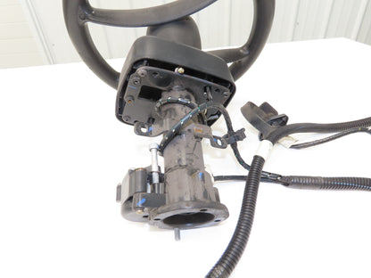 Hyster 8808585 Forklift Steering Wheel & Bracket Assembly Removed From E50XN-33